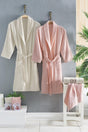 Işıl 8 Piece Embroidered Bathrobe Set | Dressing gown