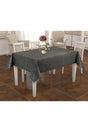 Jacquard Patterned Anthracite Carefree Fancy Table Cloth - Swordslife