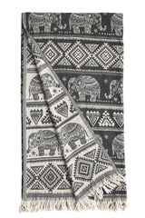 Jacquard Double Cotton Pique - Elephant Anthracite - Swordslife