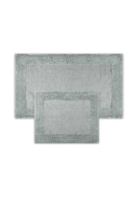 Jasmin Natural Cotton Double Bath Mat 60x100+50x60 - Water Green - Swordslife