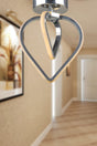 Sevinç 3 Color Led Ceiling Mount Single Chandelier Chrome - Swordslife