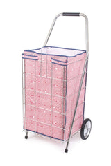 Jumbo Thick Wire Steel Wheel Wide Market Trolley - Swordslife