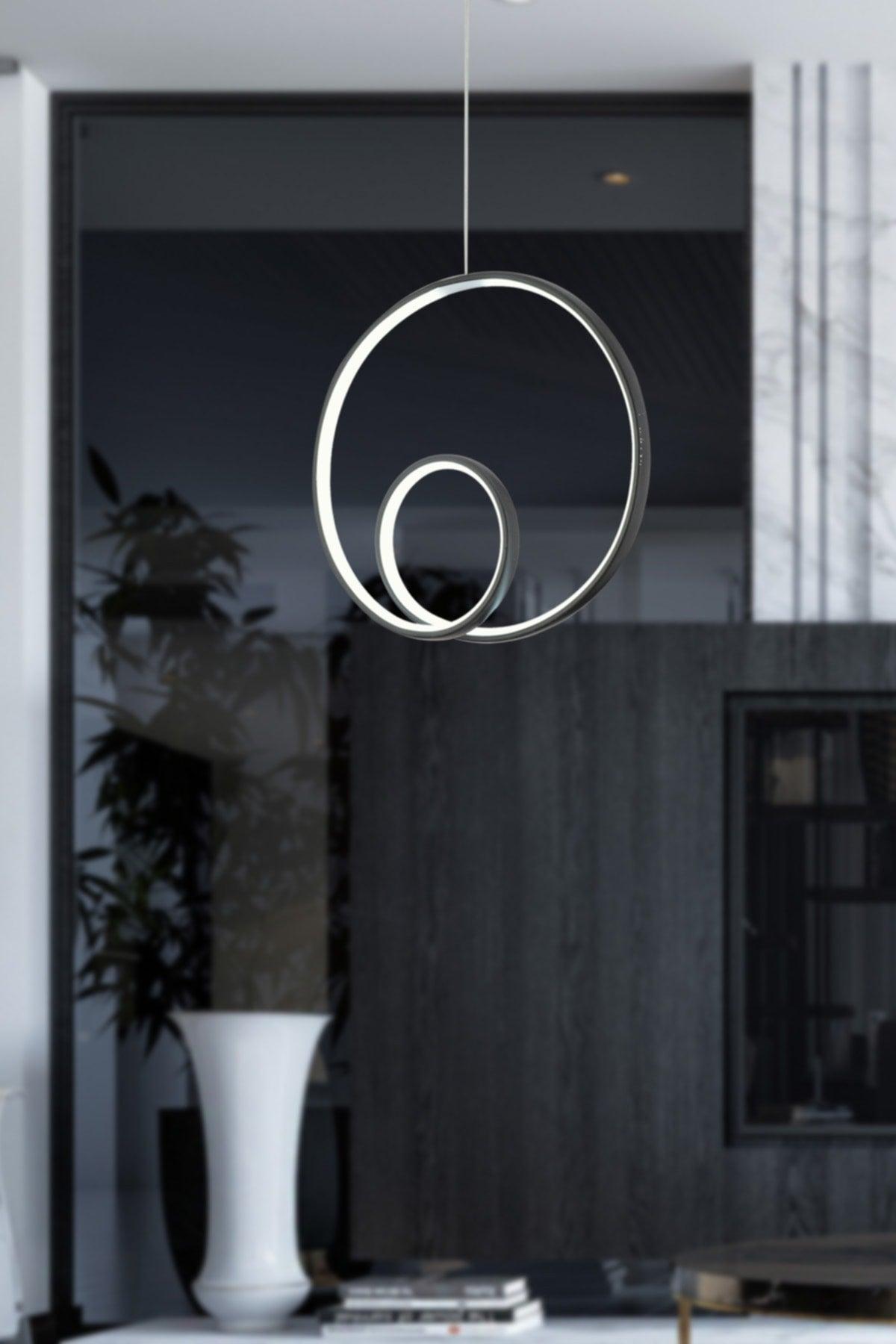 Juno Black Modern Pendant Lamp Led Chandelier - Swordslife