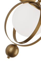 Jupiter Sconce 2 Pieces Tumbled White Glass - Swordslife