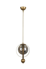 Jupiter Single Chandelier Tumbled Smoked Glass - Swordslife