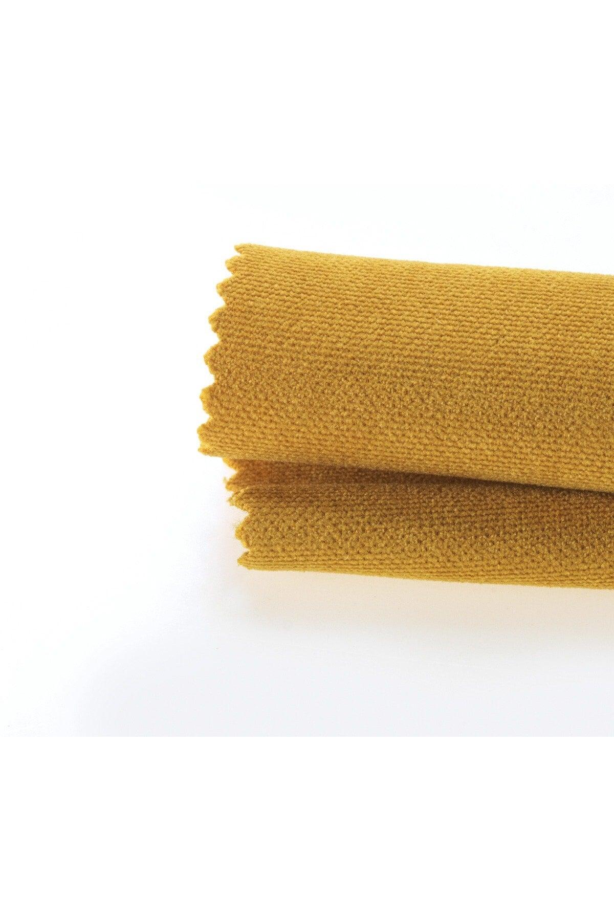 Velvet Textured Honeycomb Yellow Table Cloth - Swordslife