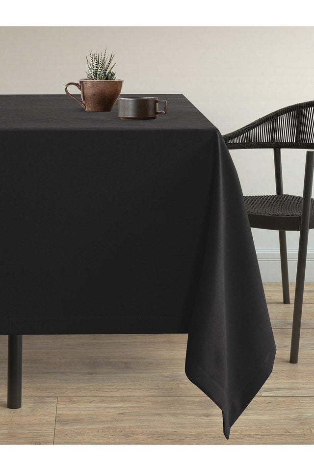 Velvet Textured Smoke Gray Tablecloth - Swordslife