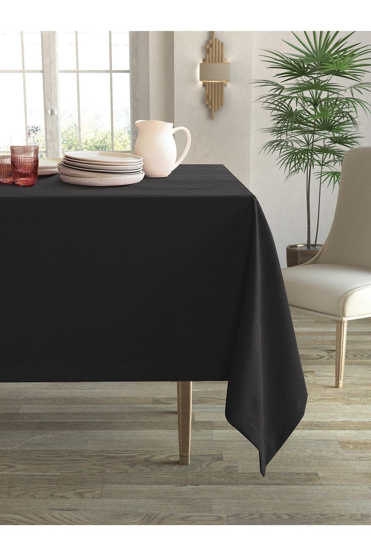 Velvet Textured Gray Color Table Cloth - Swordslife