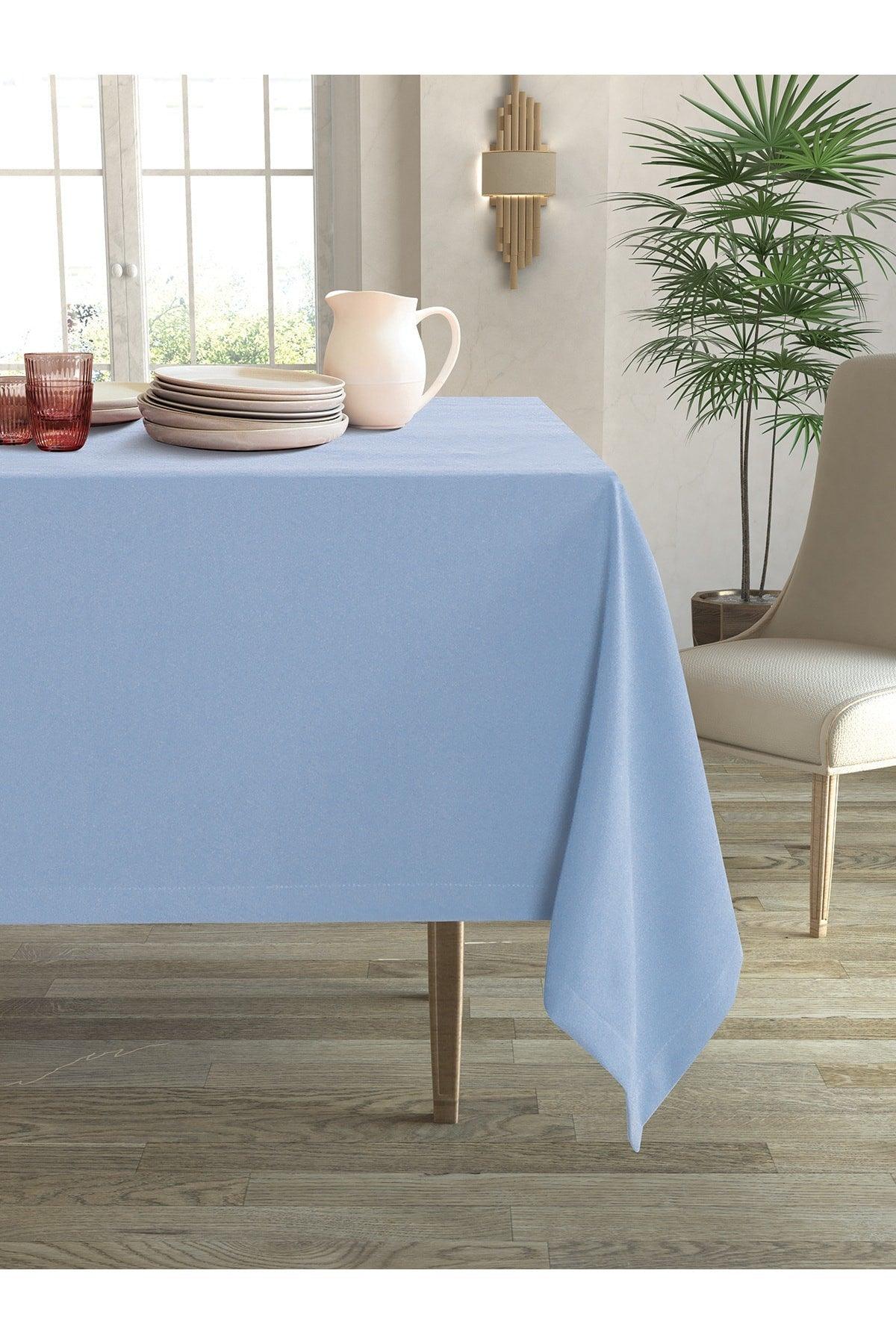 Velvet Textured Lavender Color Table Cloth - Swordslife