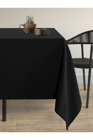 Velvet Textured Panther Black Table Cloth - Swordslife