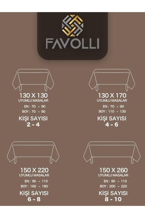 Velvet Textured Milk Brown Table Cloth - Swordslife