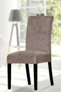 Velvet Lycra Chair Cover Chair Cover (brown Color) - Swordslife