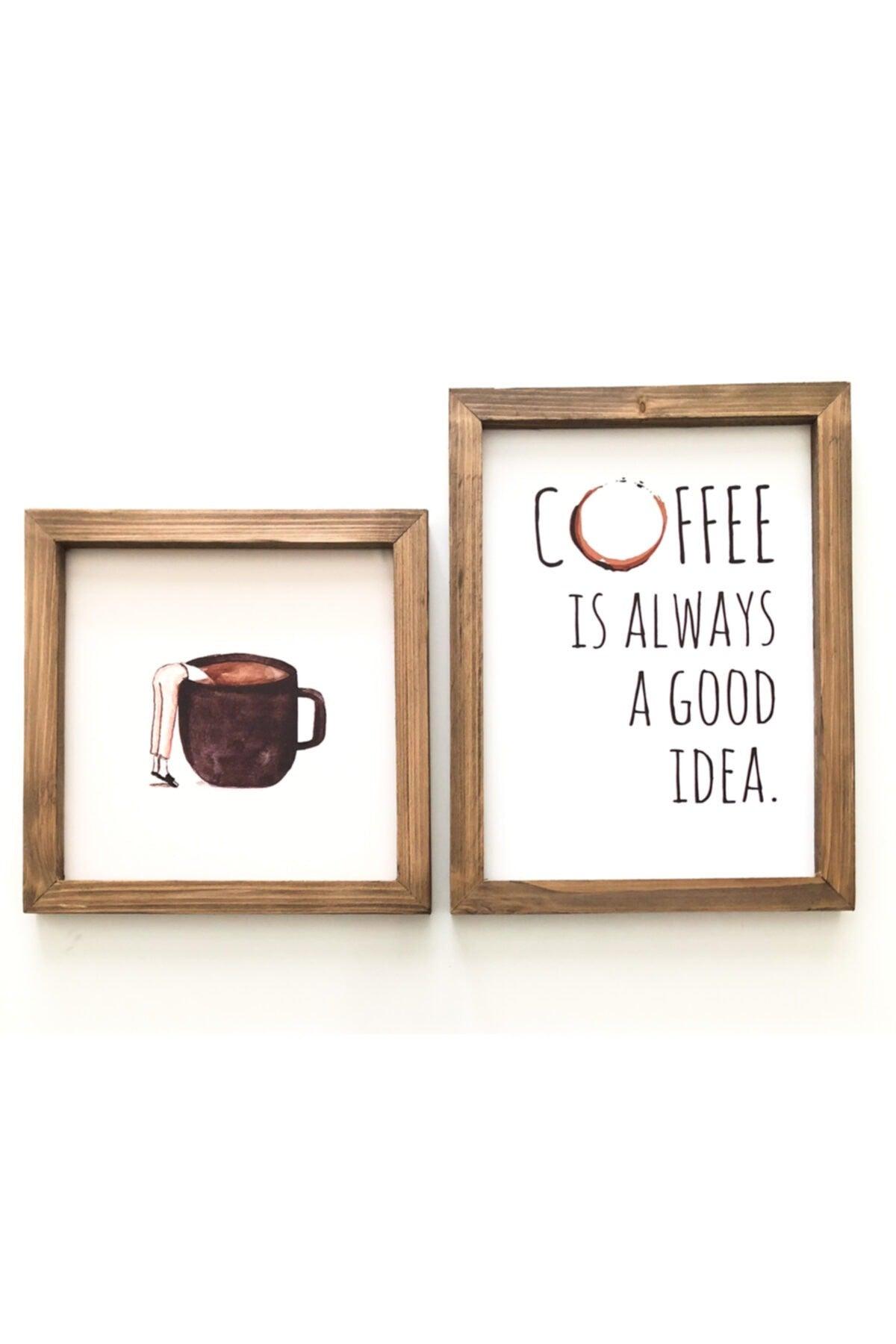 Coffee Corner Coffee Is Always A Good Idea Frame Set - Swordslife