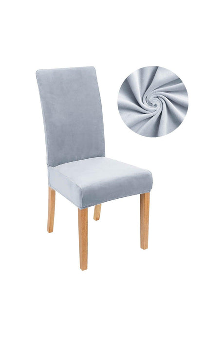 Quality Lycra Velvet Chair Cover Chair Cover Kitchen Chair Cover Chair Protection Single - Swordslife