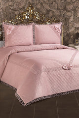 Quilted Guipure Powder Pique Set And Bedspread - Swordslife