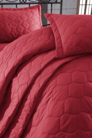 Quilted Pillowcase 2 Pack 50x70cm Freshcolor Red - Swordslife
