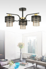 Karla 3 Piece Modern Honey Plafonyer Chandelier - Swordslife