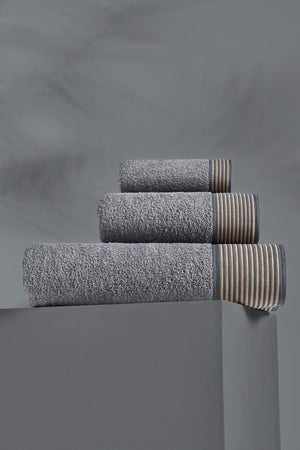 Karlina Model 3 Pcs Bathroom Set Anthracite - Swordslife
