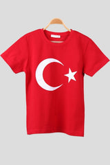 Kids T-Shirt Turkish Flag Red (10-12 Ages)