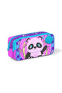 Kids Light Pink Purple Glitter Panda Patterned Two