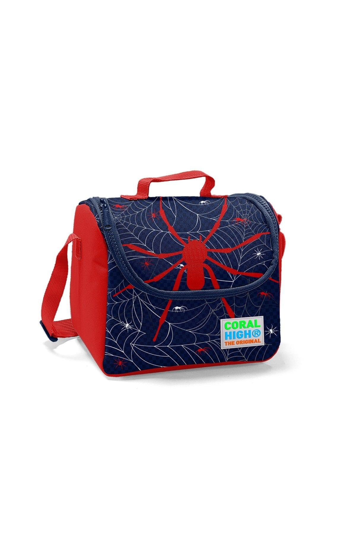 Kids Red Navy Blue Thermo Lunch Box