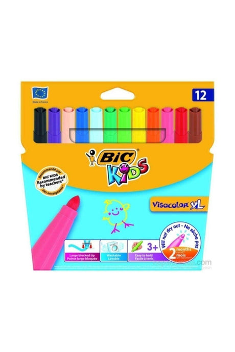 Kids Visacolor XL Felt Crayons 12 Colors