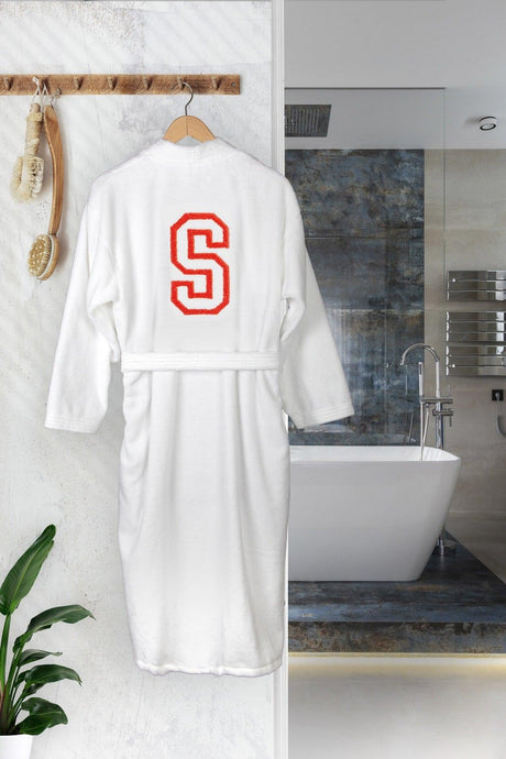 Kimono Bathrobe/ Red Color S Embroidered