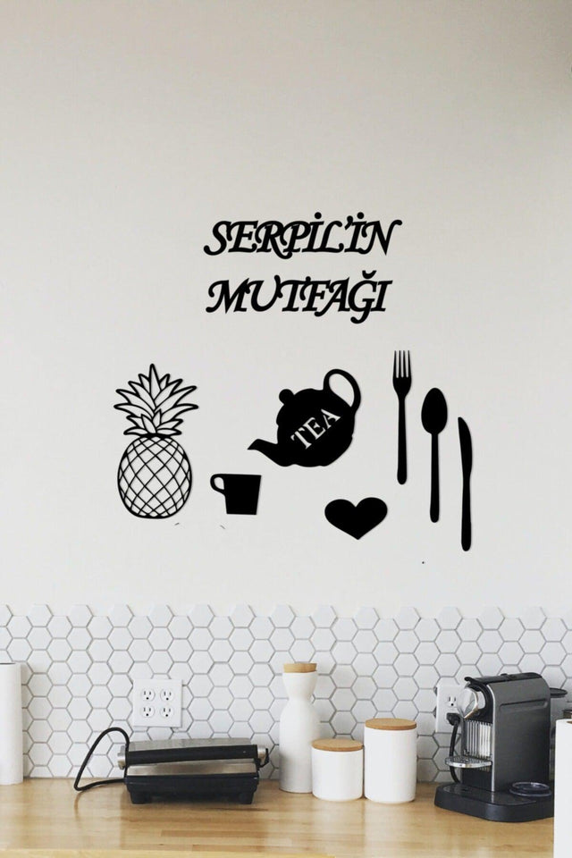 Custom Pineapple Kitchen Lettering - Laser Cut Wooden Wall Decor - Swordslife