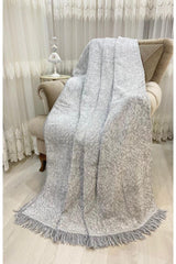 Luxurious Cotton Sofa-Sofa Cover with Arm Cover Gray 170x350 Double Sided Sweatproof Non-Slip Anti-Collect - Swordslife