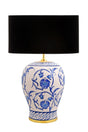 Kty-srm01 Blue Blanc Ceramic Lampshade - Black - Swordslife