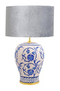 Kty-srm01 Blue Blanc Ceramic Lampshade - Velvet Gray - Swordslife