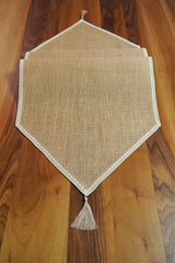 Lace Edge Jute Runner 40x250 cm - Swordslife