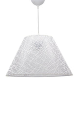 Lacy White Triple Lampshade Conical Chandelier Set Bedroom Lighting - Swordslife