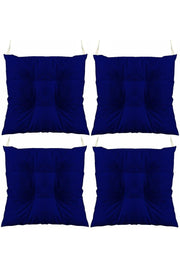 Navy Blue Combination Pofidik Square Chair Cushion 4 Pcs 40 X 40 Cm - Swordslife