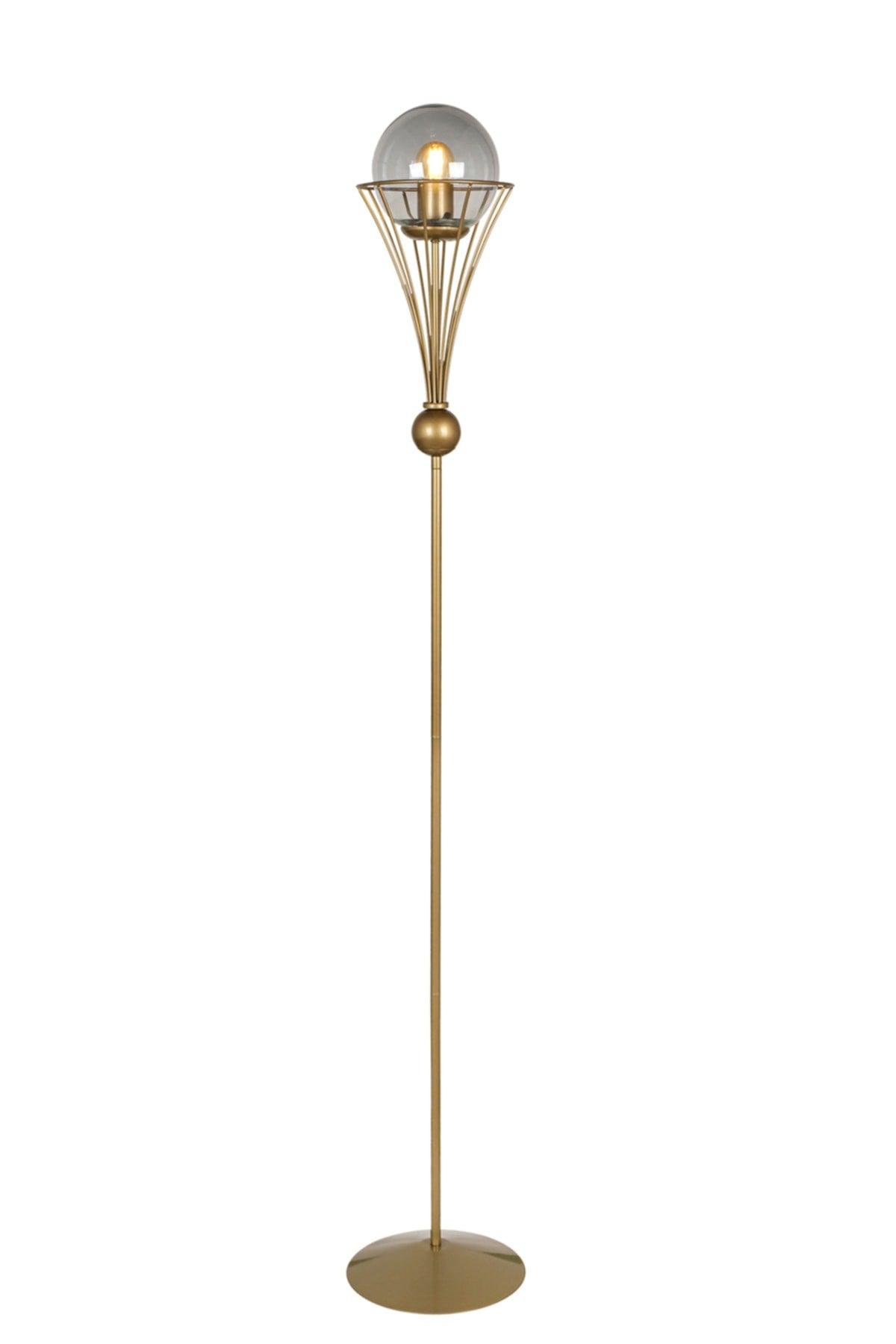 Lapis Adjustable Floor Lamp Tumbled Smoked Glass - Swordslife