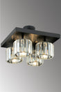 Lara 4-Set Black Y-10 Crystal Stone Chandelier - Swordslife