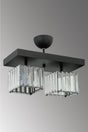 Lara Caka 2 Piece Black K-10 Crystal Stone Chandelier - Swordslife