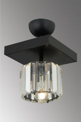 Lara Single Black Yuv.y-10 Crystal Stone Chandelier - Swordslife