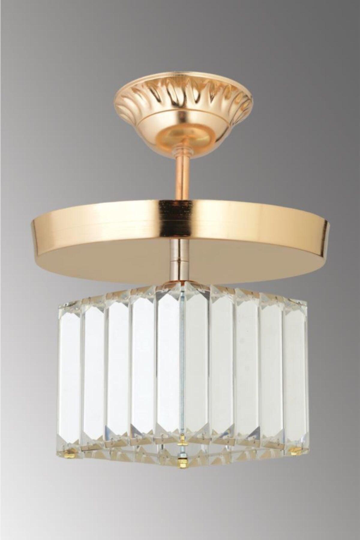 Lara Single Gold Yuv.k-10 Crystal Stone Chandelier - Swordslife