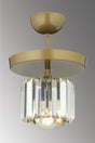 Lara Single Tumbled Round Y-10 Crystal Stone Chandelier - Swordslife