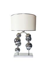 Large Lampshade, Table Lamp - Ball Chrome (cream) - Swordslife