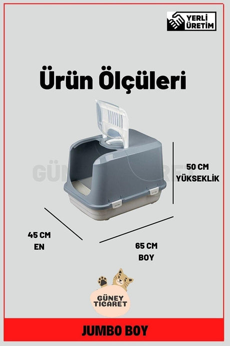 Large Size Lux Cat Toilet 65x45x50