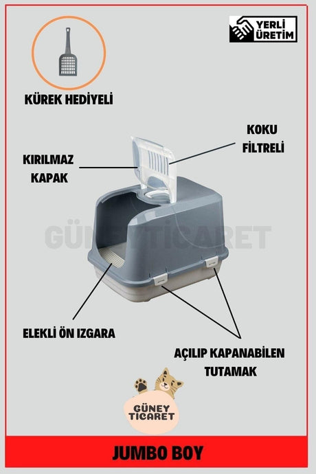 Large Size Lux Cat Toilet 65x45x50