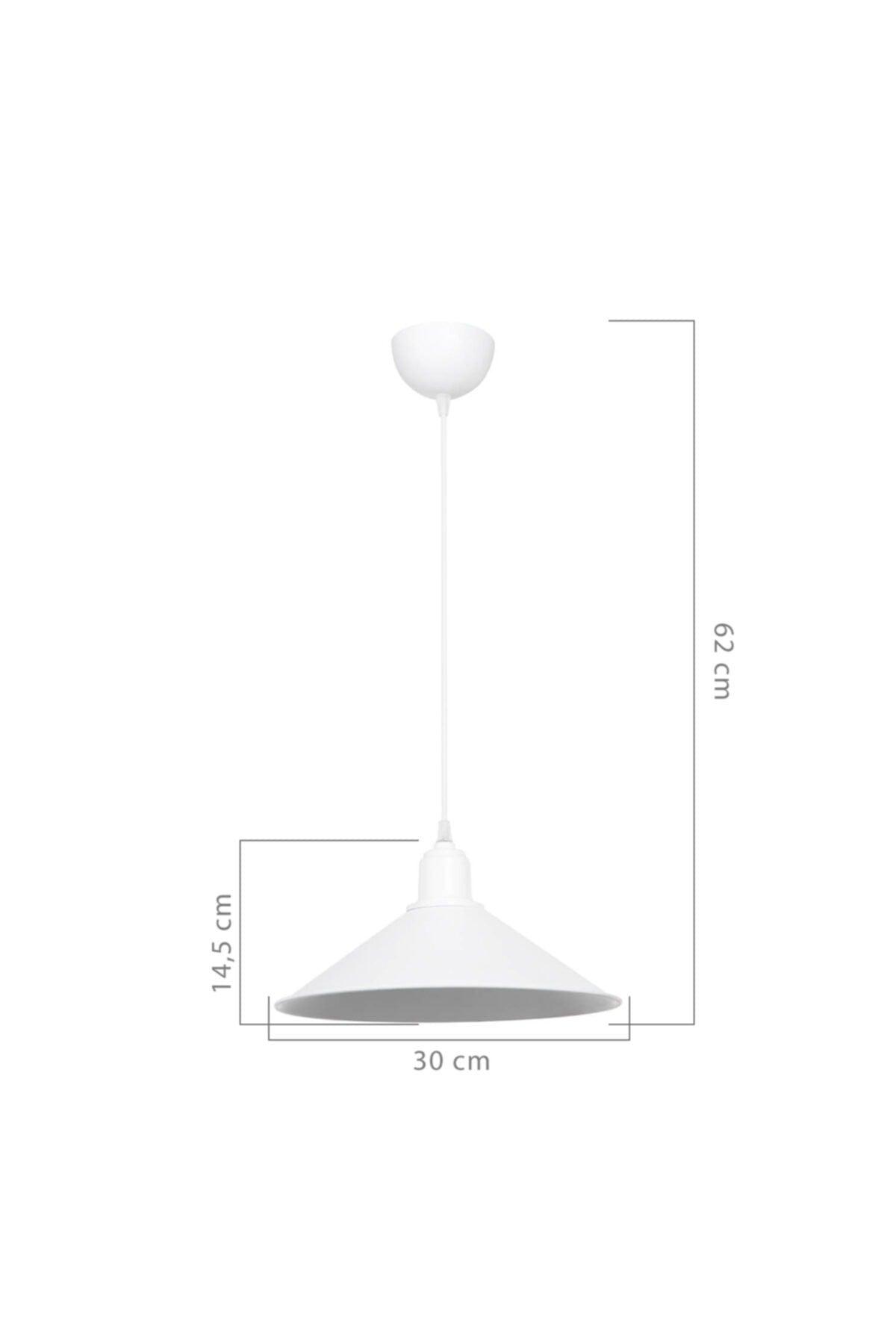 Large Maya Single Pendant Lamp White - Swordslife