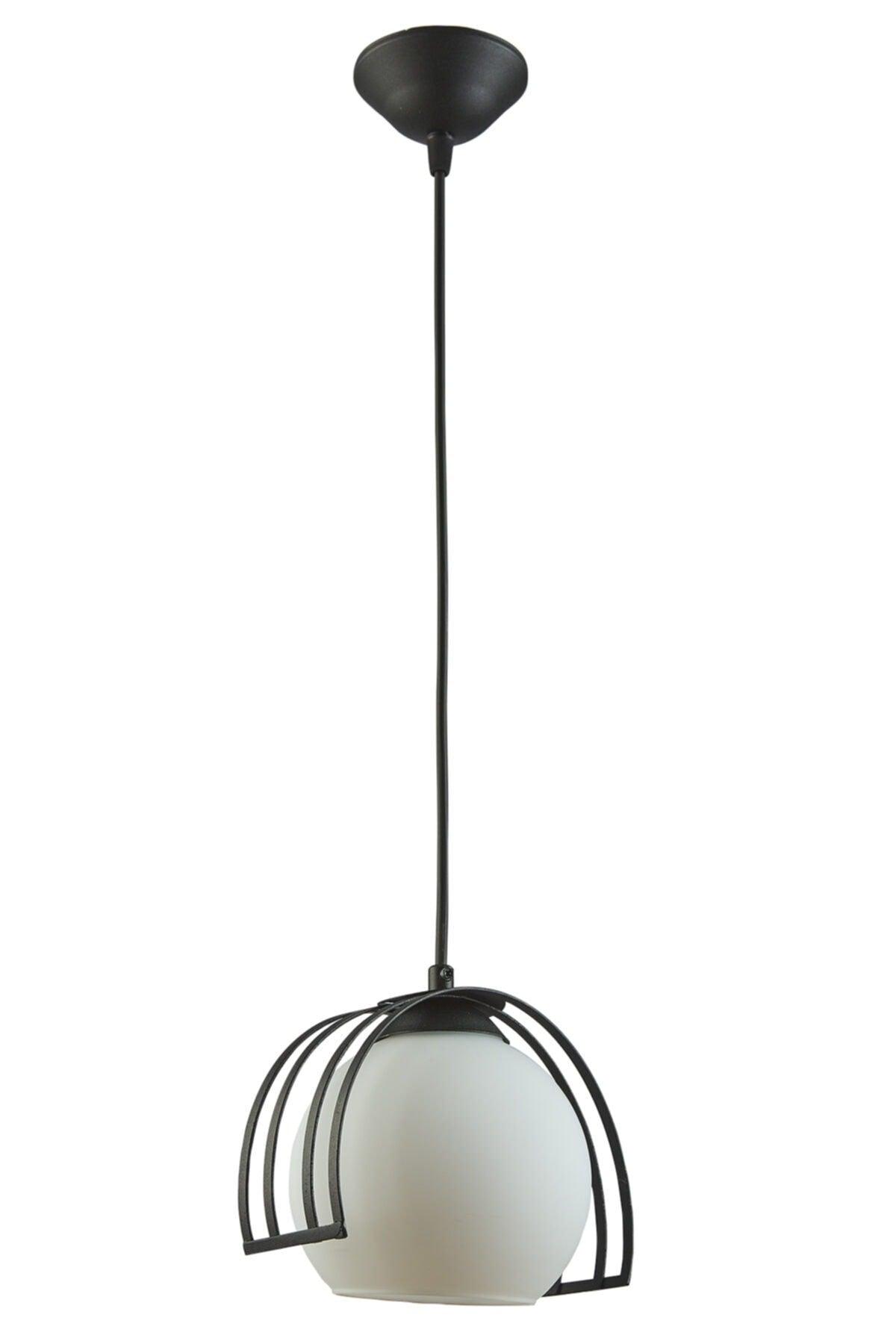 Larissa Black Case Glass Pendant Lamp Single Chandelier - Swordslife