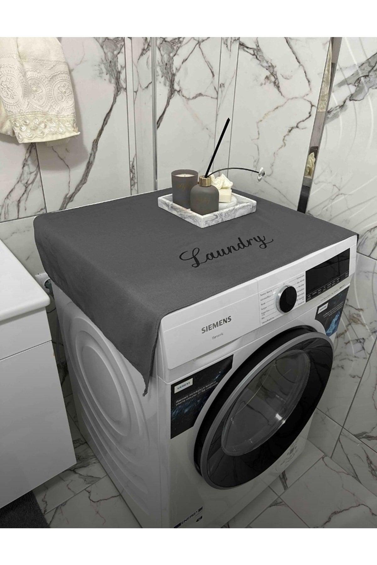 Laundry Printed Gray Washing Machine Cover - Swordslife