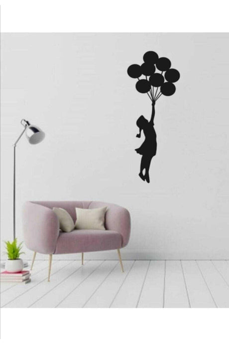 Laser Cut Decorative Balloon Girl Painting - Swordslife