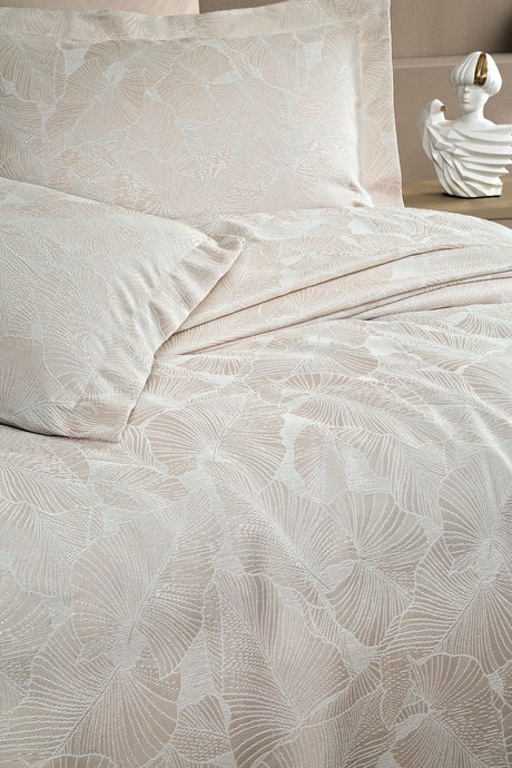 Leaf Double Bedspread Set - Beige - Swordslife