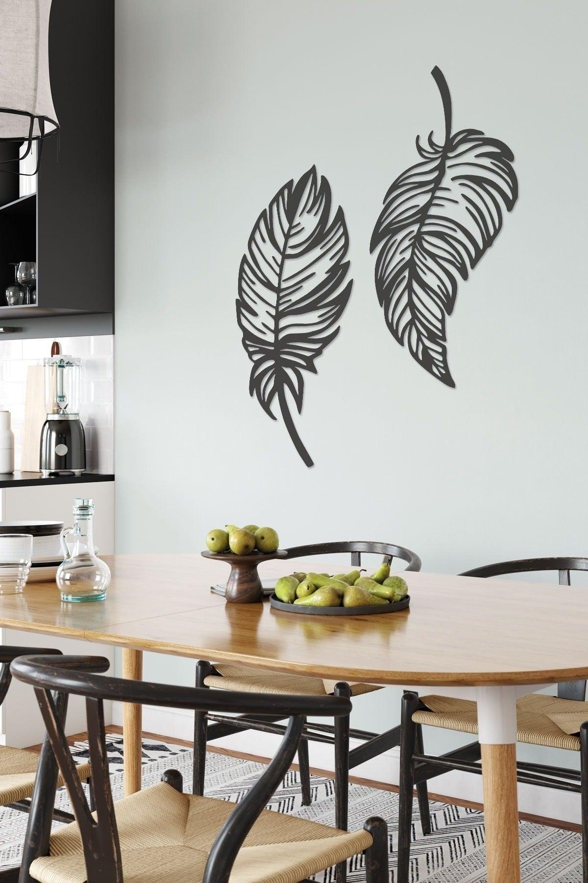 Leaf Mdf Wall Painting 50 cm - Swordslife