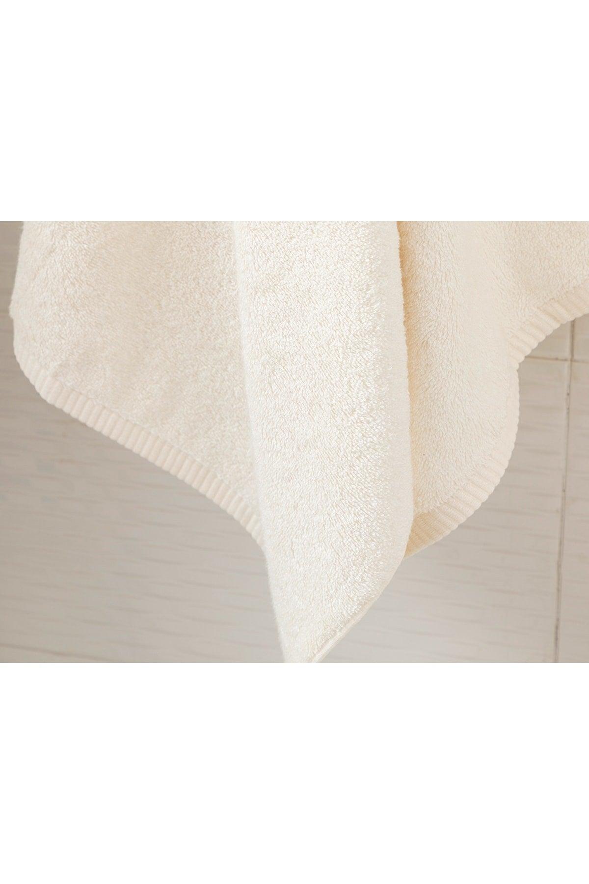 Leafy Bamboo Bath Towel 70x140 Cm Cream - Swordslife